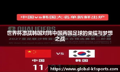 世界杯激战韩国对阵中国两国足球的荣耀与梦想之战