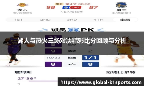 湖人与热火三场对决精彩比分回顾与分析